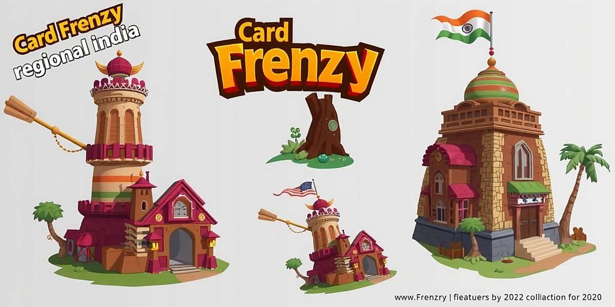 Regional Expansion of Card Frenzy India Concept art for new regional features in Card Frenzy India
