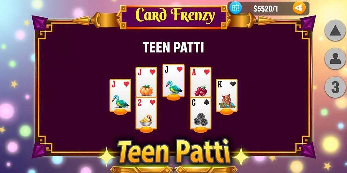 Teen Patti on Card Frenzy India Teen Patti game screen on Card Frenzy India