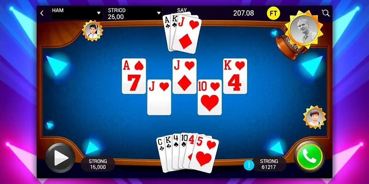 Teen Patti Strategy on Card Frenzy India Teen Patti gameplay showing a strong hand